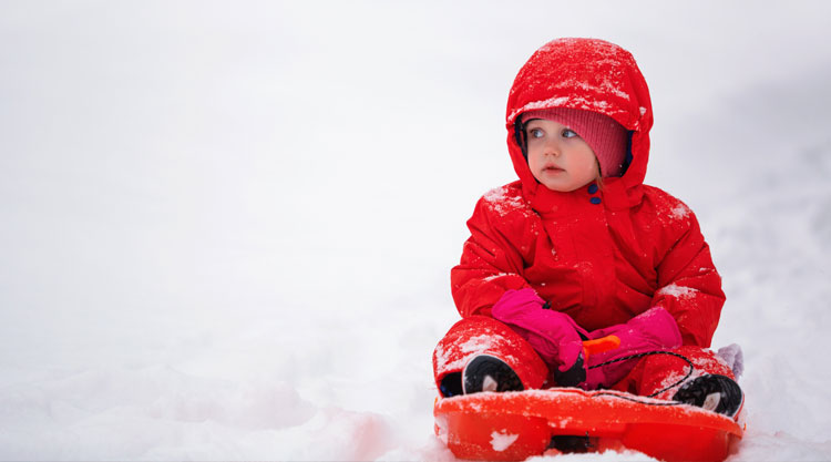 Kinderwagen im Winter ausstatten