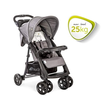 Hauck Shopper Neo II Buggy bis 25 kg mit Liegefunktion ab Geburt, klein zusammenfaltbar, Einhand-Faltmechanismus, leicht, 2 Getränkehalter, großer Korb, pooh cuddles - 2